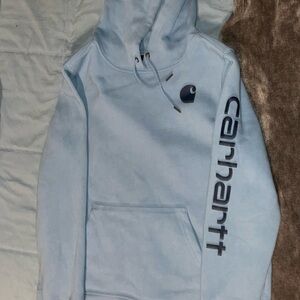 blue carhartt hoodie , never worn